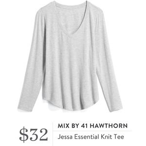 Mix By 41 Hawthorn Jessa Essential Knit Tee